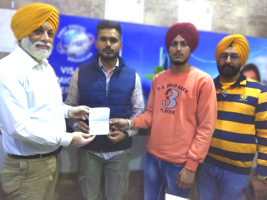 Congratulation to Mr.Ravideep Singh Sandhu for Canada Study Visa